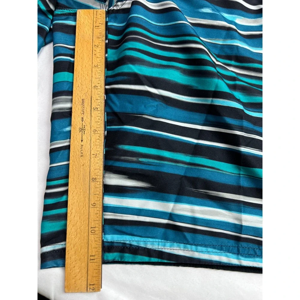 Nike Board Shorts Mens Large‎ Blue Striped Swim Trunks Athletic Beachwear B17